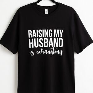 Funny Black and White Graphic Tee